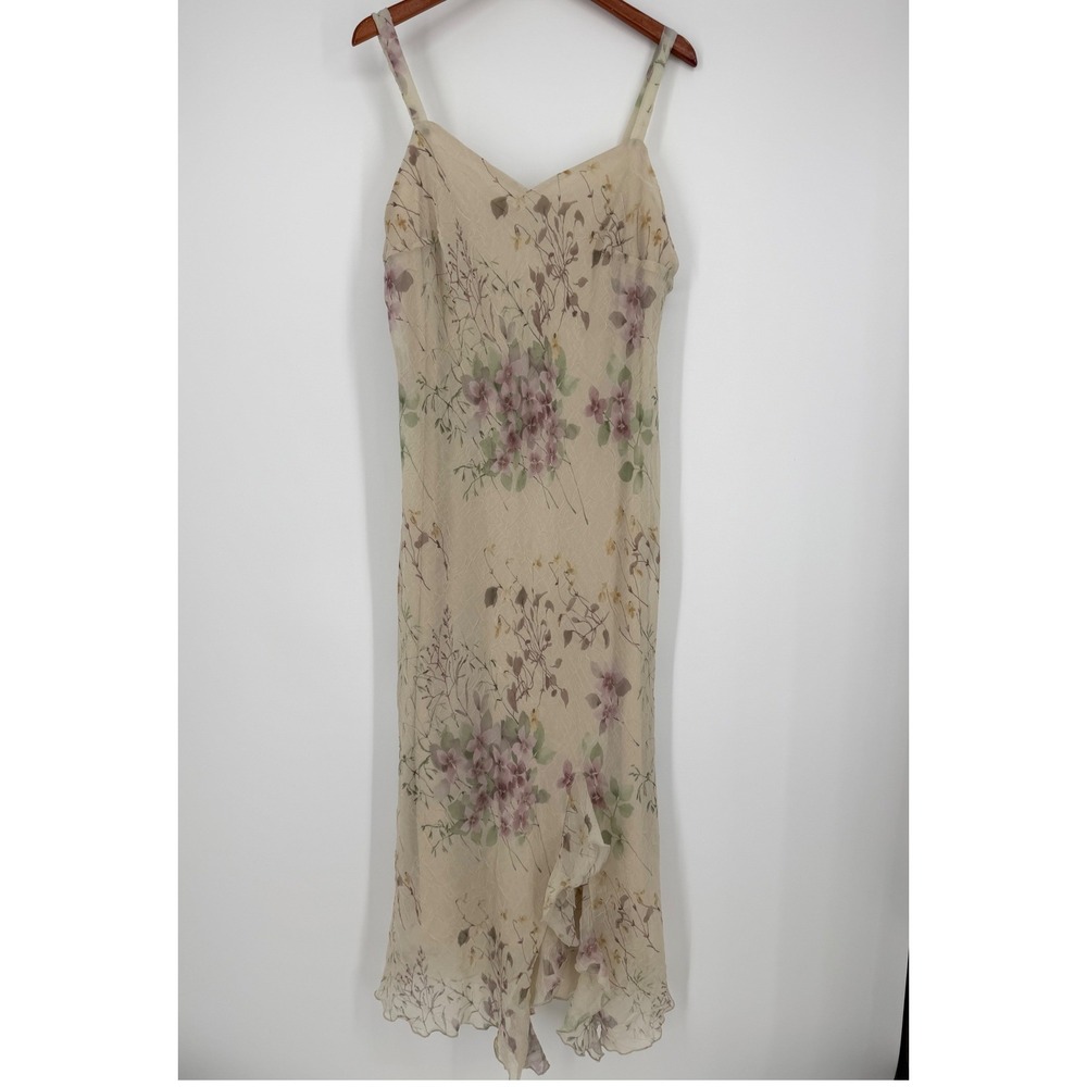 R&M Richards Women Dress 18 Floral Vintage 90s Fairycore Romantic Maxi Ethereal